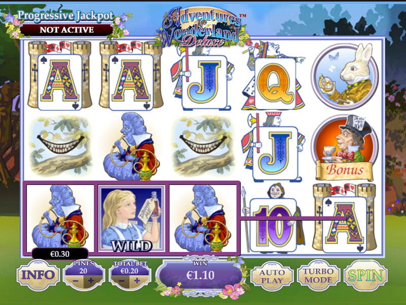 Adventures In Wonderland Spielautomat kostenlos spielen